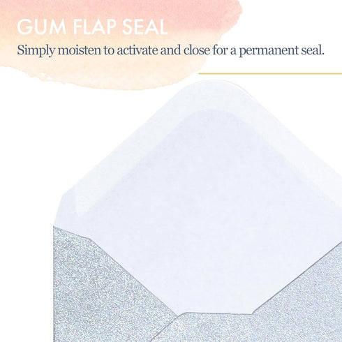Gift Card Envelopes - 100-Count Mini Paper Envelopes for Small Note Cards, Gold and Silver, 4 x 2.7 Inches