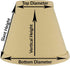 8 Inch 4x8x6 Upgradelights Aged European Parchment Clip On Chandelier Shade