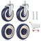 NATGAI 4 Pack Shopping Cart Replacement Casters Kit, Shopping Cart Wheels 5"