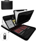 Fireproof Document Organizer Bag, a-z Accordion File Organizer 26 Pocket with Handle for Documents, Cash, Passport