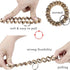 BIHRTC Pack of 6 Keychain Bracelet Key Holder Wristlet, Flexible Spiral Wrist Coil Key Chain