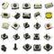 250pcs Tactile Push Button Switch SMD Micro Momentary Tact Switch Assortment Kit, 25 Values