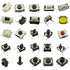 250pcs Tactile Push Button Switch SMD Micro Momentary Tact Switch Assortment Kit, 25 Values