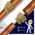 Supply Giant CSSD0340 3/4'' x 1/4' Reducing Coupling with Female National Pipe Taper Threaded Ends, Brass Construction