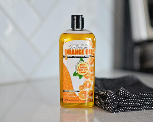 Sanco Industries |12-ounce 6 Cold Pressed Orange Oil Concentrate Professional Grade All-Purpose Citrus Cleaner