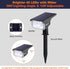 IP65 40 On/Off,3 2 Pack LEREKAM Solar Spot Lights, Waterproof LEDs Landscape Spotlights,USB & Solar Powered Wall Lights