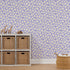 3ft 2ft 90S Y2K Spoonflower Peel & Stick Wallpaper x - Floral Daisies Mini Dollhouse Flowers Purple Lilac Spring Custom