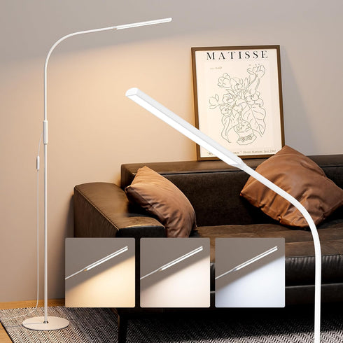 LED Floor Lamp for Living Room, Eye-Caring Standing Lamp with Touch Control