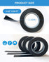Wapodeai 3pcs Premium Black Electrical Tape - Flame Retardant High Temperature Resistance Electric Tape, 0.62 in X 50 ft
