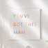 TEEMI -You've Got This Mama/New Mum Card Positivity Card New Baby Pregnancy Baby Shower Message Cards