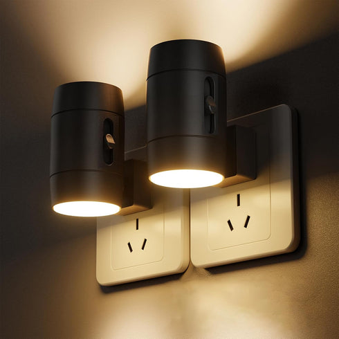 LED Night Lights Plug into Wall, 2 Pack Dusk-to-Dawn Sensor Plug in