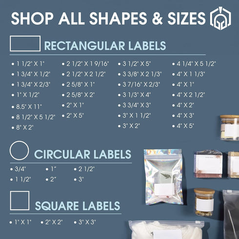 Spartan Industrial Printable Labels - 4" x 2.5" White Labels, 500 Sheets, 4000 Total for Shipping & Product Labeling