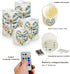 Set 4 Dragonfly Floral Flameless Candles with Remote Timer Flickering LED Pillar Candles Color Changing of Battery