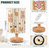ALAZA Cute Cartoon Funny Corgi Dogs Bedside Table Lamp with USB Port for Bedroom Nightstand Lamps Night Light Linen