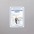 SmartSign 10 x 7 inch “Respect Your Co-Workers” Magnetic Sign, Office Refrigerator Etiquette, Multicolor Rubber