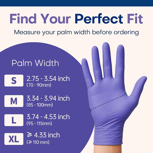 200 Supmedic Medical Soft Max Nitrile Disposable Gloves, Ct Latex-Free Powder-Free Chemo Rated Food Safe Cleaning Exam