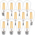BORT ST58/ST19 Vintage LED Edison Bulbs, Warm White 2700K, Dimmable 6W Edison Light Bulbs, 60W Equivalent, 700LM, E26
