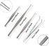 4Pcs 304 Stainless Steel Tweezers: 6" 7" 8" 10" with Precision Serrated Tips for Jewelry, Crafts, and Cooking.