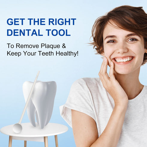 EZGO 100pcs Dental Mouth Oral Teeth Mirrors with Shiny Handle and Free Protective Packing, Every Mirror Individually