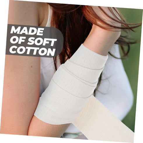 1roll minkissy High Elastic Tubular Cotton Compression Sleeve for Athletes Breathable Comfortable Moisture-Wicking