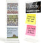 DBYANAN 2PCS Removable Monitor Memo Board Sticky Note Holder for Computer Screen Clear