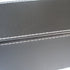 KINGFOM Letter Tray, PU Leather Paper Organizer for Desk, A4 Size Black Storage Holder for Office, Home, School