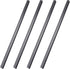 Tenare 4 Pieces Hanging File Rails, PVC Black, 15.8 Inch Long, 1/2 Inch Drawer Sides, Organized File System