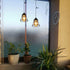 3X 4*AA Outdoor Chandelier Pendant Light for Gazebo Battery Operated Boho Hanging Lamp with Remote Decorative Lights