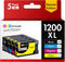 GPC Image Compatible Ink Cartridge Replacement for Canon PGI-1200XL for MAXIFY MB2320 MB2020 (5-Pack)