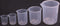 Shapenty Clear Plastic Graduated Measuring Beaker Set - 5 Sizes (50ml, 100ml, 250ml, 500ml, 1000ml), 5PCS