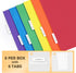 SUNEE Hanging File Folders, 6 Pack Letter Size with 1/5-Cut Tabs for Home and Office Organization