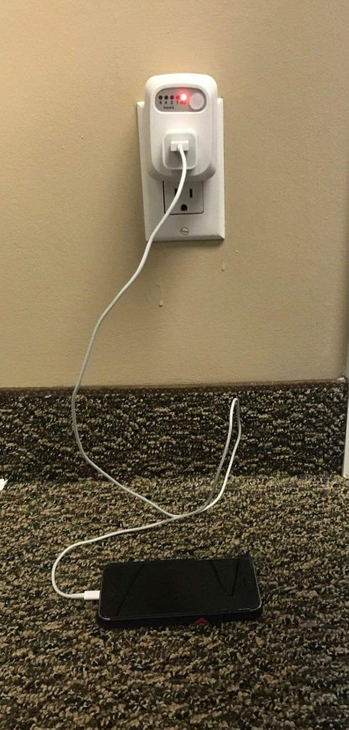 Auto Shut-Off Safety Outlet, Countdown Timer with 60 min, 30 min, 20 min, 10 min Options
