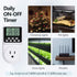Digital Infinite Repeat Cycle Intermittent Timer Plug, 24 Hour Programmable Indoor Timed Power Switch