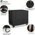 500-Pound 35''L 18.5''W 31''H(Black) Bitubi Service Cart Cover for Capacity Service Utility Cart,Heavy Duty Waterproof