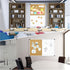 XBoard 36 x 24 Inch Magnetic White Board and Bulletin Corkboard Combo, Half Dry Erase & Cork Board with Aluminum Frame