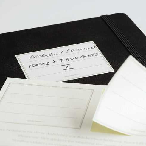 LEUCHTTURM1917 Softcover Pocket Notebook A6-123, Numbered Pages for Writing (Plain, Black)