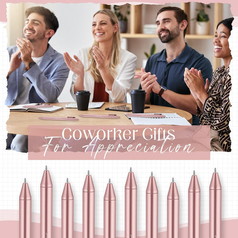Dispowreath 100pcs Thank You Pens Bulk Cute Multicolor Ballpoint Pen for Server Employee Appreciation Gifts for Social