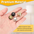 2Pcs 0.49" 1/4-27 uxcell Tall Lamp Finials Silver, Thread Lamp Cap Knob Decoration Screw Cap Nuts with Cleaning Cloth