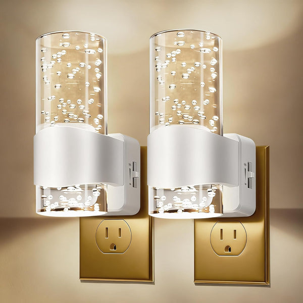 HOTEKME Night Lights Plug into Wall, Dimmable LED Night Light with Dusk to