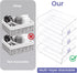 Tomorotec Desk Letter Tray Set, A4 Size Clear PET Stackable Document Organizer, Side Load Anti-Skid Support (2X