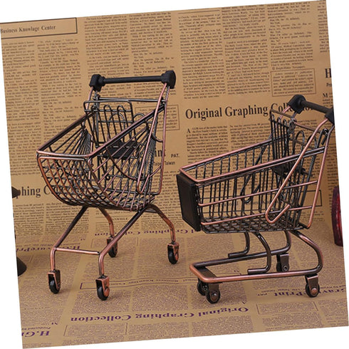 Rolling Wrought Iron Storage Cart - Versatile Kitchen & Party Use