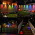2 Pack Peasur Solar Fence Lights Outdoor RGB, Step Light Solar Powered, Waterproof LED Deck Lights for Stairs Railing