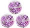 Purple Paper Clips and Binder Clips Set, 216 pcs, Cute Metal Assorted Sized Binders with Push Pins