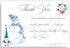 Generic Mail Carrier Holiday Thank You Postcards Gnome Snowman Scene 50 pcs 4x6