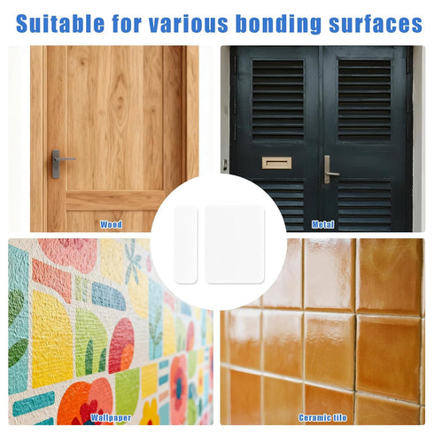 Sinbana 20 Kits Sensor Replacement Adhesive Pads for SimpliSafe, Safe Entry Sensor Adhesive Stickers Pre-Cut