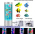 1ft Bubble Fish Lamp, LED Aquarium Sensory Light, Colorful Bubble Tube for Bedroom, Kids Room, Living Room, Party