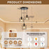3-Light E26 Bulbs CANMEIJIA Pendant Light Fixtures, Farmhouse Kitchen Island Light Fixture, Industrial Hanging Pendant