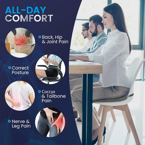 Tailbone GSPSCN Car Seat Cushion Pad Memory Foam Heightening Wedge,Driver Seat Cushion Pillow to Relief Sciatica & Back