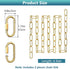 2 3 4 garini Pcs Feet Gold Light Fixture Chain, Metal Pendant Chandelier Chain, with Peice Detachable Link
