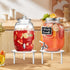 Aemygo 4 7.9" Pcs Drink Dispenser Stand, Acrylic Water Dispenser And Beverage Dispenser Stand, Clear Acrylic Stands